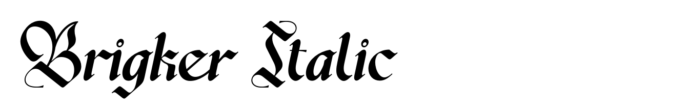 Brigker Italic